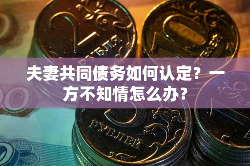 济南夫妻共同债务如何认定？一方不知情怎么办？