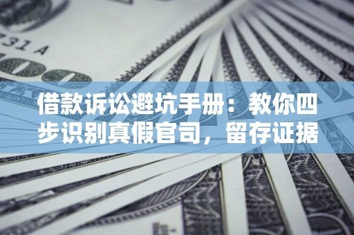 济南借款诉讼避坑手册：教你四步识别真假官司，留存证据不踩雷