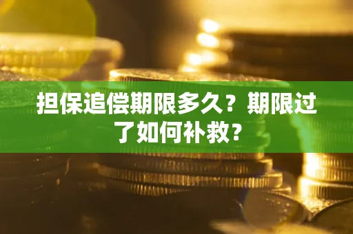济南担保追偿期限多久？期限过了如何补救？