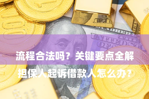 济南

担保人起诉借款人怎么办？流程合法吗？关键要点全解析