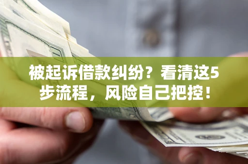 济南被起诉借款纠纷？看清这5步流程，风险自己把控！
